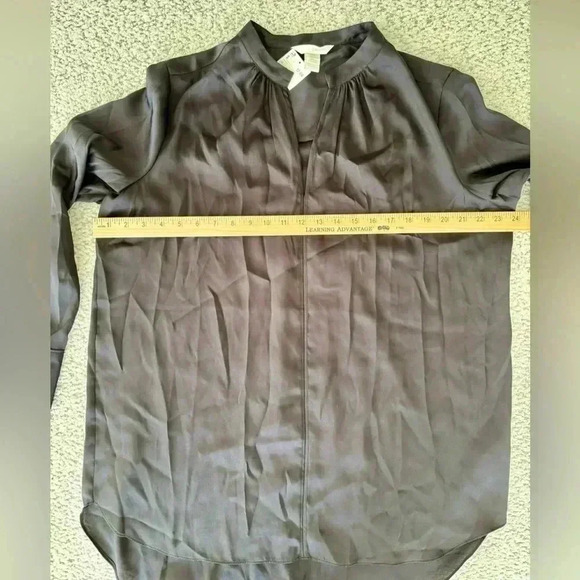 H&M Long Flowing Black Blouse Women’s Size 14 NWT - Picture 5 of 10